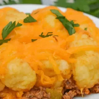 Sloppy Joe Tater Tot Casserole