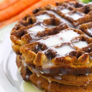 Carrot Cake Waffles