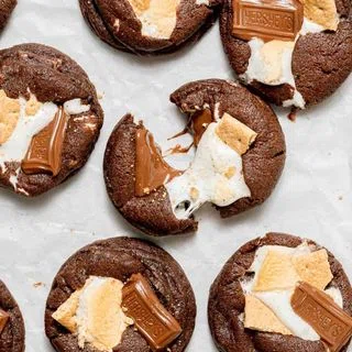 Double Chocolate S'mores Cookies