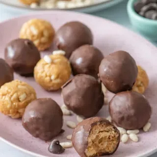 Chocolate Covered Crispy Rice Bites