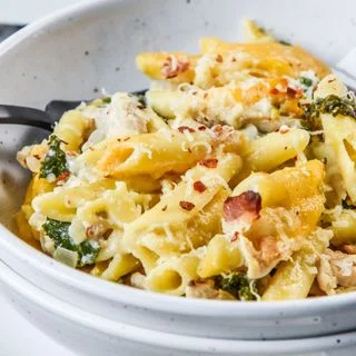 Cheesy Chicken Bacon Ranch Kale Casserole