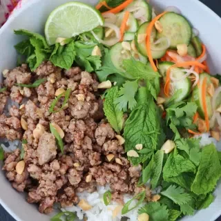 Tamarind Pork and Rice Bowls