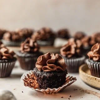 Chocolate Lover’s Mini Chocolate Cupcakes