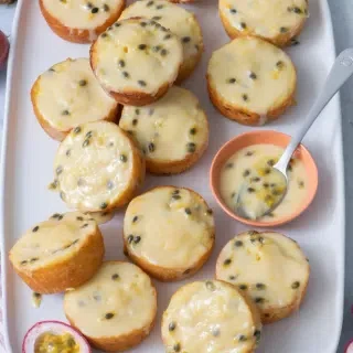 Passionfruit Pound Cake Muffins