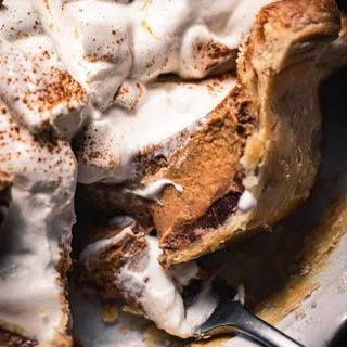 Black Bottom Pumpkin Custard Pie