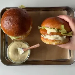 Homemade McChicken Sandwich