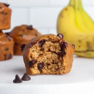 Vegan Banana Chocolate Chip Muffins