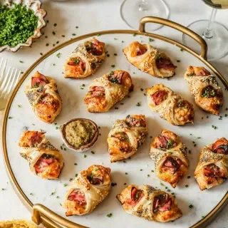 Flaky Ham and Cheese Puff Pastry Bites