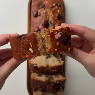 Chocolate Chip Banana Bread Valentines Edition