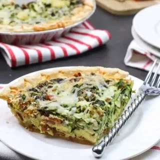 Spinach and Bacon Quiche