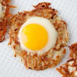 Egg and Crispy Potato Nests