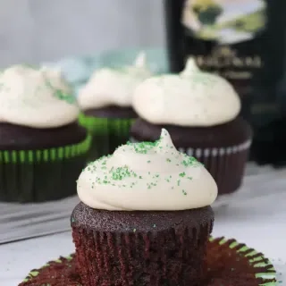 Irish Cream Chocolate Cupcakes