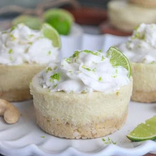 Vegan Mini Key Lime Cheesecakes