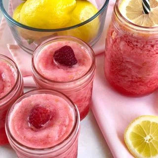 Raspberry Lemonade Slushie