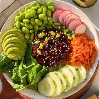 Vegan Teriyaki Burger Bowl