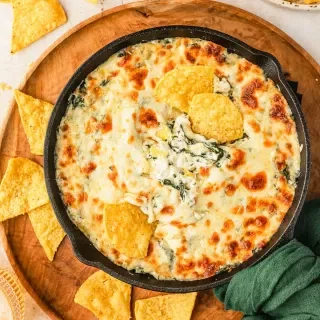 No Mayo Spinach Artichoke Dip