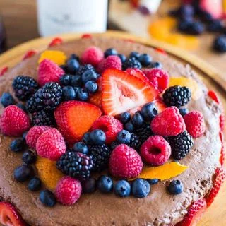 Berry Chocolate Mousse Cake