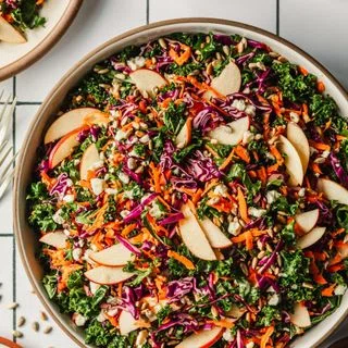 Kale and Apple Slaw with Honey Dijon Dressing