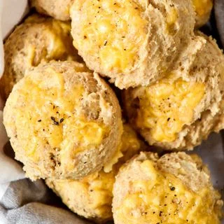 Pancake Mix Cheddar Drop Biscuits