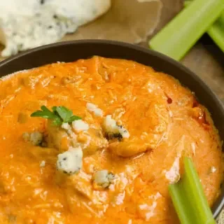 Cottage Cheese Buffalo Chicken Dip