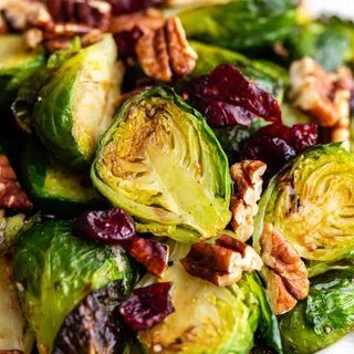 Easy Cranberry Brussel Sprouts
