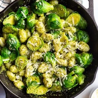 Brussels Sprouts Pesto Gnocchi