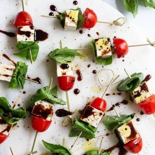 Tofu Caprese Skewers