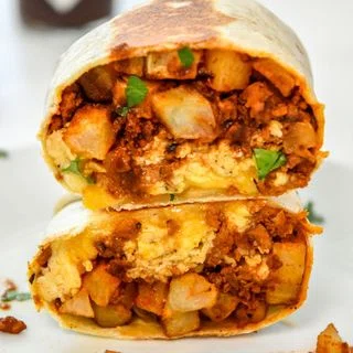 Meal Prep Soy Chorizo Breakfast Burritos