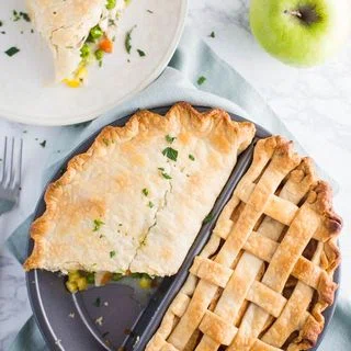 Split Decision Pie Pan: Dinner and Dessert