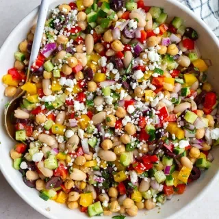 Dense Bean Salad (Protein-Packed Mediterranean Style)