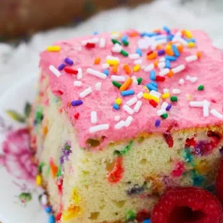 Homemade Confetti Cake