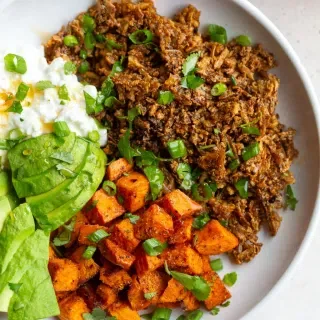 Tofu Ground Beef Bowls