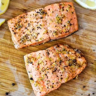 Air Fryer Lemon Pepper Salmon