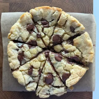 Chocolate Chip Nutella Stuffed Cookie Pie