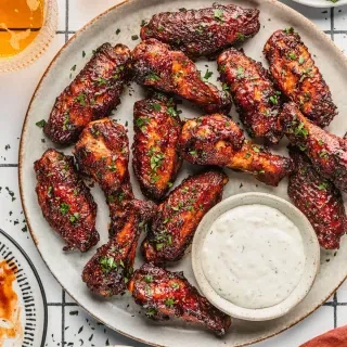 Air-Fryer BBQ Chicken Wings
