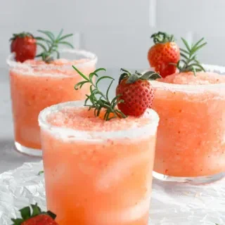 Strawberry Salty Dog Cocktail
