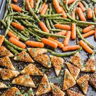 Sheet Pan Baked Tofu & Veggies