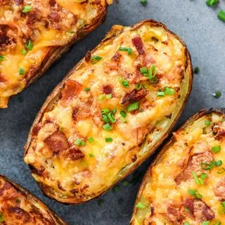 Air Fryer Twice Baked Potatoes