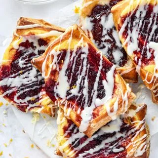 Leftover Cranberry Sauce Cheese Danish