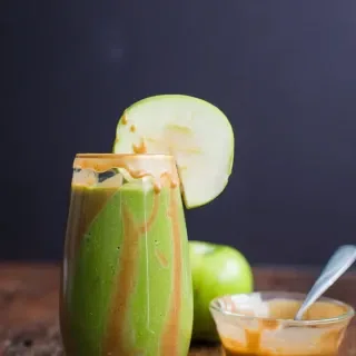 Caramel Apple Green Smoothie