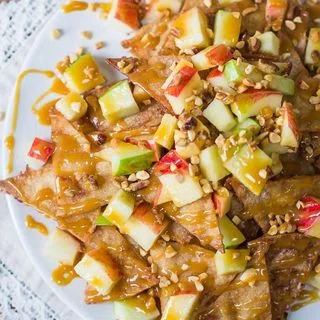 Caramel Apple Dessert Nachos