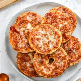 Air-Fryer Homemade Pizza Bagel Bites