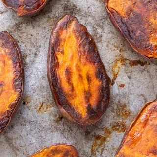 Roasted Sweet Potato Halves