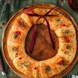Bacon & Brie Crescent Wreath