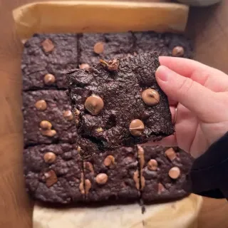 Fudgy Chocolate Chip Hazelnut Brownies