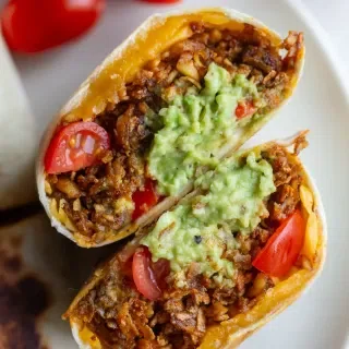 High Protein Vegetarian Burritos