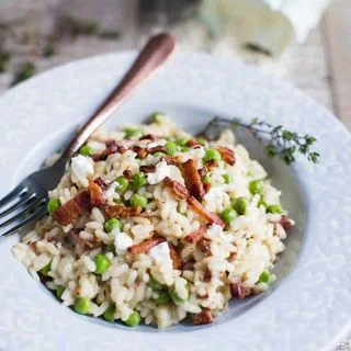 Spring Pea & Goat Cheese Risotto