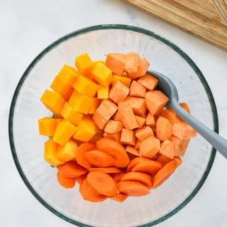 Air-Fryer Roasted Fall Vegetables