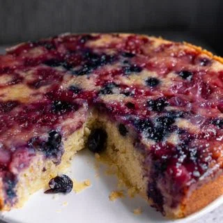 Olive Oil Mixed Berry Cake