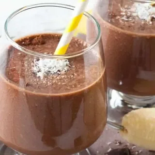 Chocolate Peanut Butter Banana Smoothie